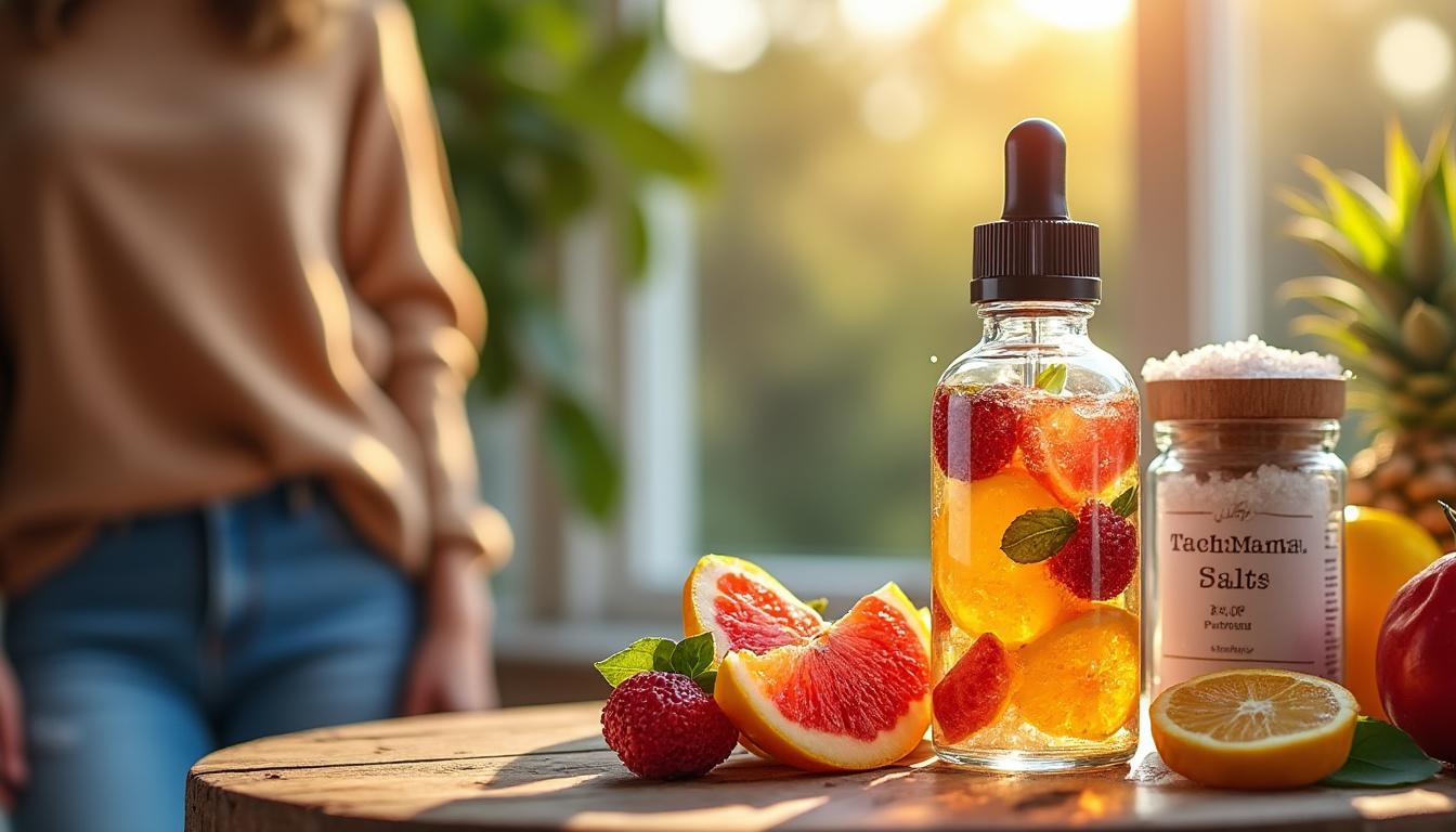 découvrez pachamama salts, une gamme de e-liquides aux sels de nicotine offrant une expérience de vape fruitée et intense. profitez de saveurs authentiques et d'une sensation douce en gorge pour un plaisir optimal à chaque bouffée !