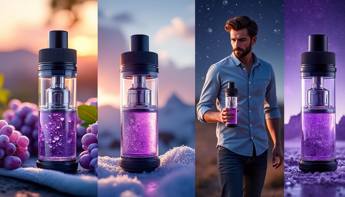 découvrez grapezilla, l'e-liquide raisin givré qui offre une sensation de fraîcheur intense et un goût fruité irrésistible. vivez une expérience de vape unique et rafraîchissante, idéale pour les amateurs de saveurs glaciales.
