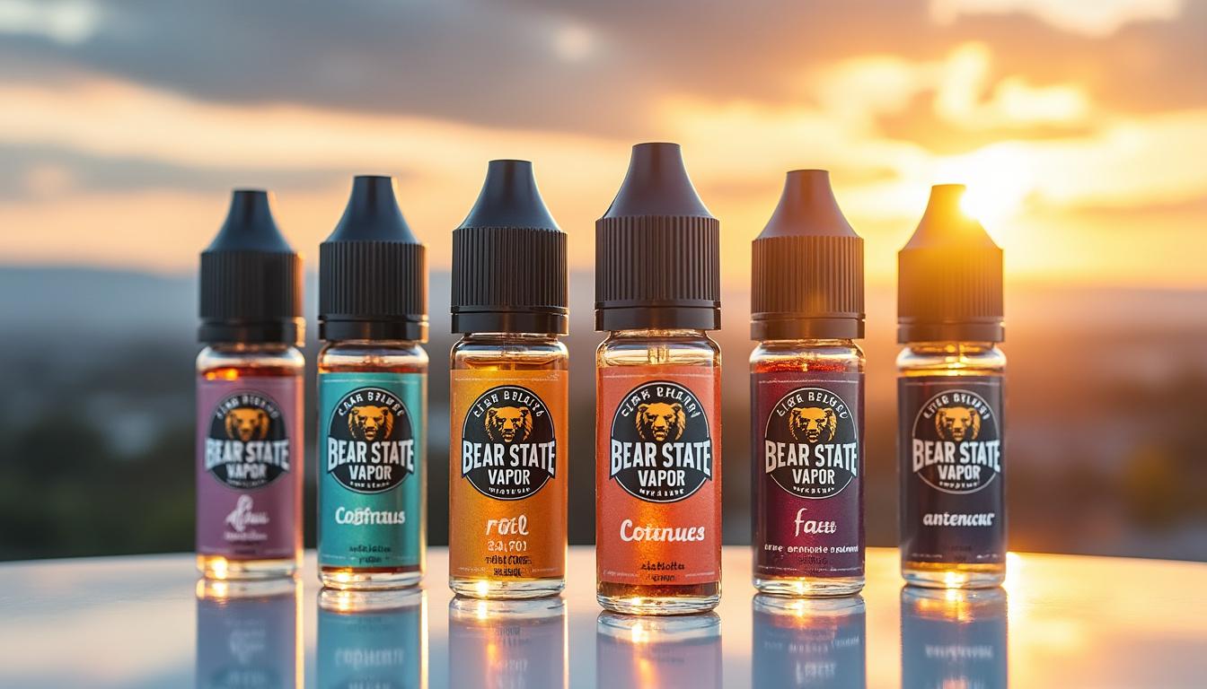 découvrez les e-liquides premium de bear state vapor, une référence américaine offrant des saveurs authentiques et raffinées. offrez-vous une expérience de vape unique avec des arômes riches et une qualité supérieure.