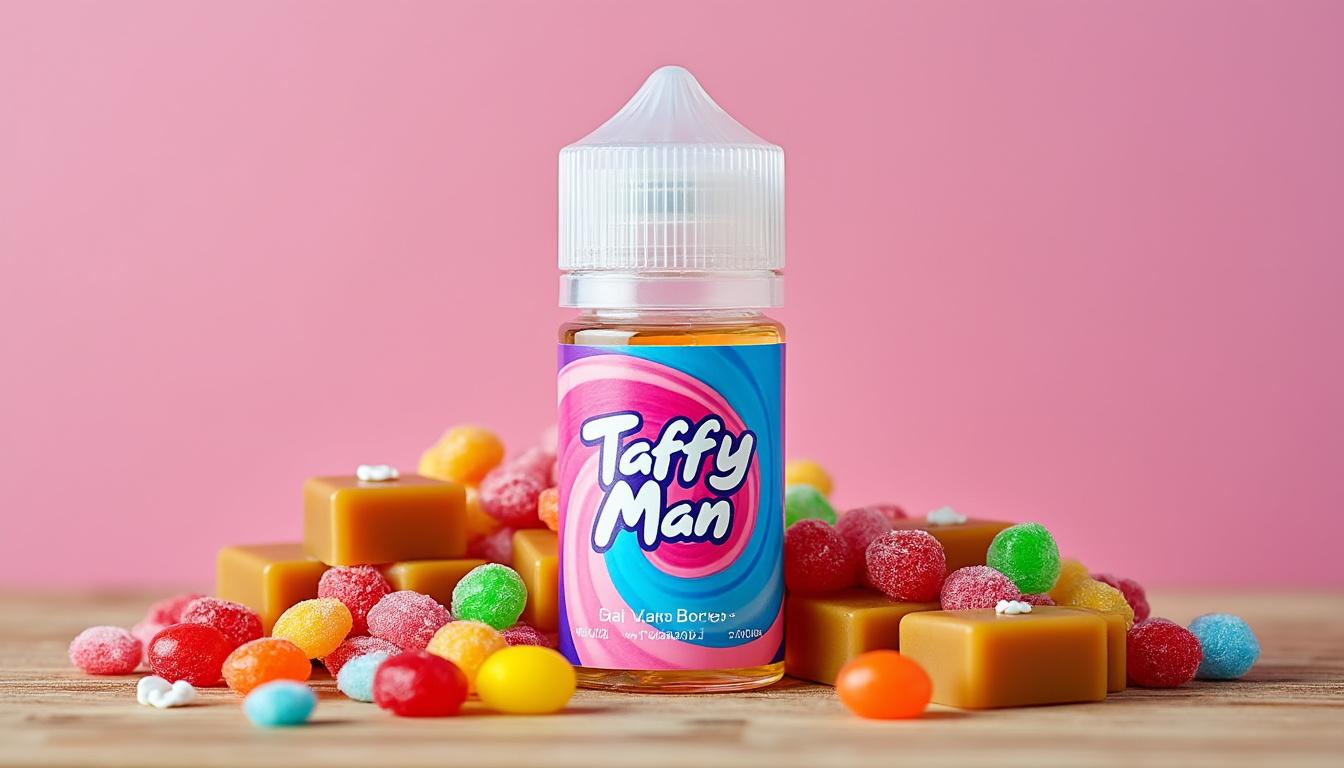 découvrez taffy man et sa gamme d’e-liquides gourmands aux saveurs de caramel et bonbons : une vape sucrée et irrésistible à chaque bouffée. parfait pour les amateurs de douceur !