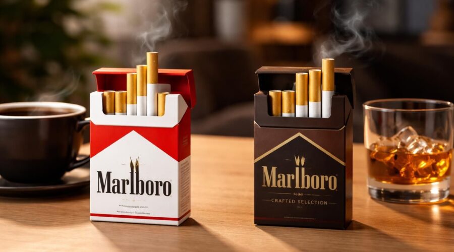 découvrez la différence entre marlboro crafted selection et marlboro classique et choisissez l'expérience de goût qui vous convient le mieux.