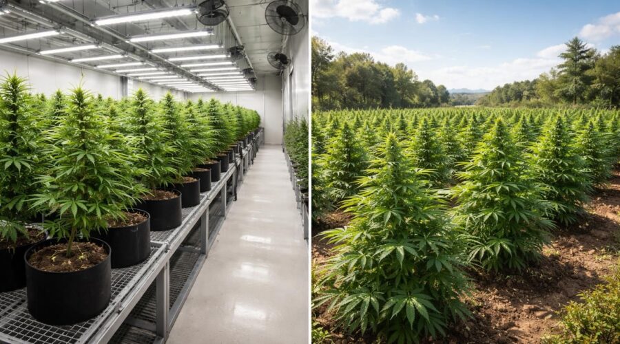 découvrez les différences de qualité entre le cbd cultivé en intérieur (indoor) et en extérieur (outdoor) pour choisir le produit qui vous convient le mieux.